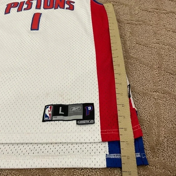 Detroit  Pistons Chauncey Billups RBK NBA Jersey - Picture 10 of 10